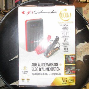 Schumacher Portable 600A Jump Starter Power Pack Lithium Ion Technology